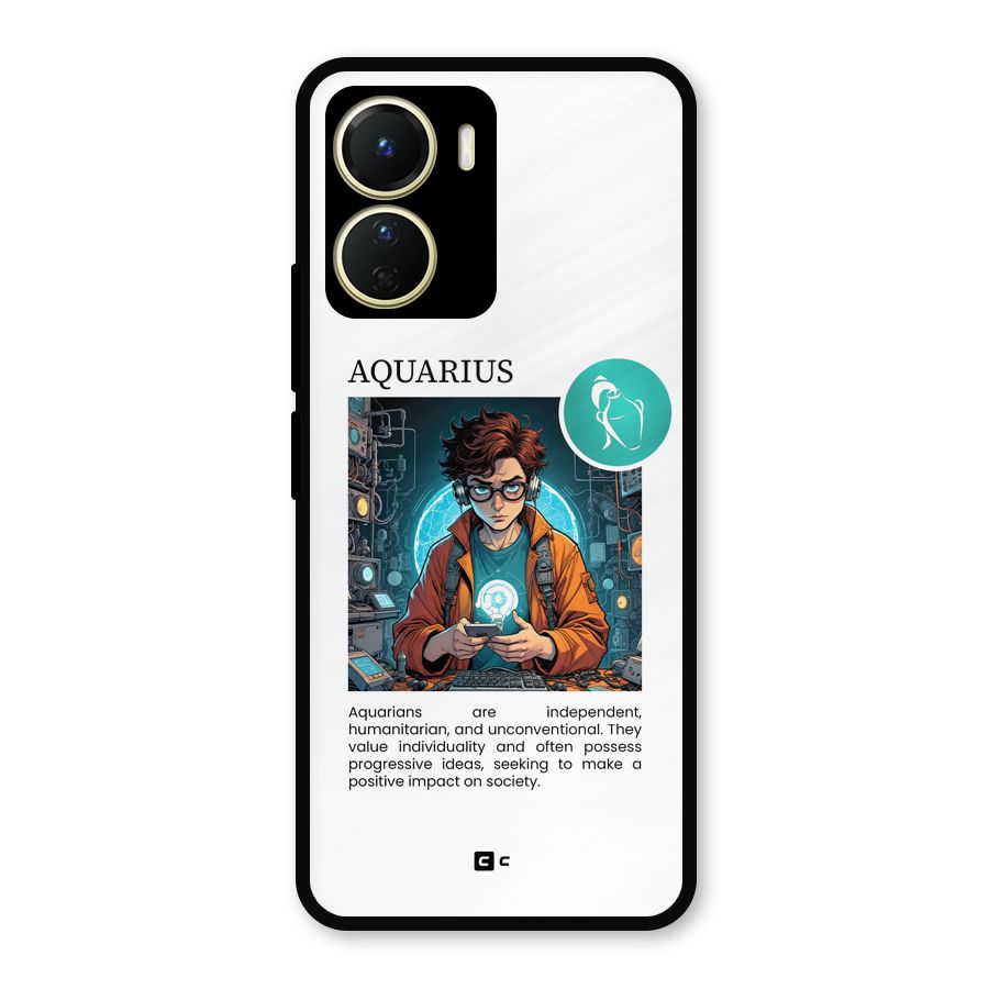 Admire Aquarius Metal Back Case for Vivo Y16