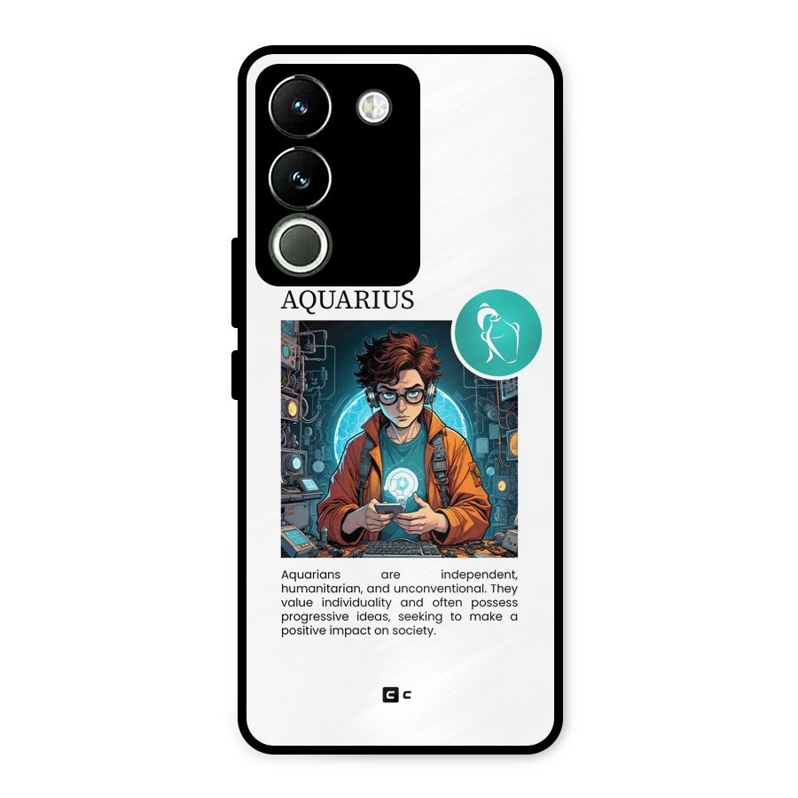 Admire Aquarius Metal Back Case for Vivo Y200