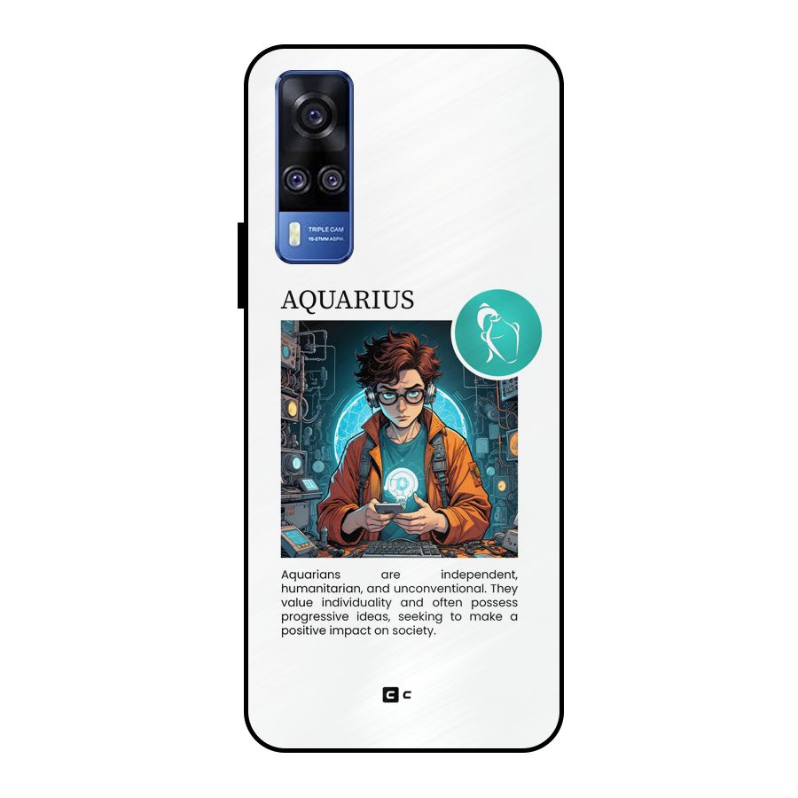 Admire Aquarius Metal Back Case for Vivo Y51