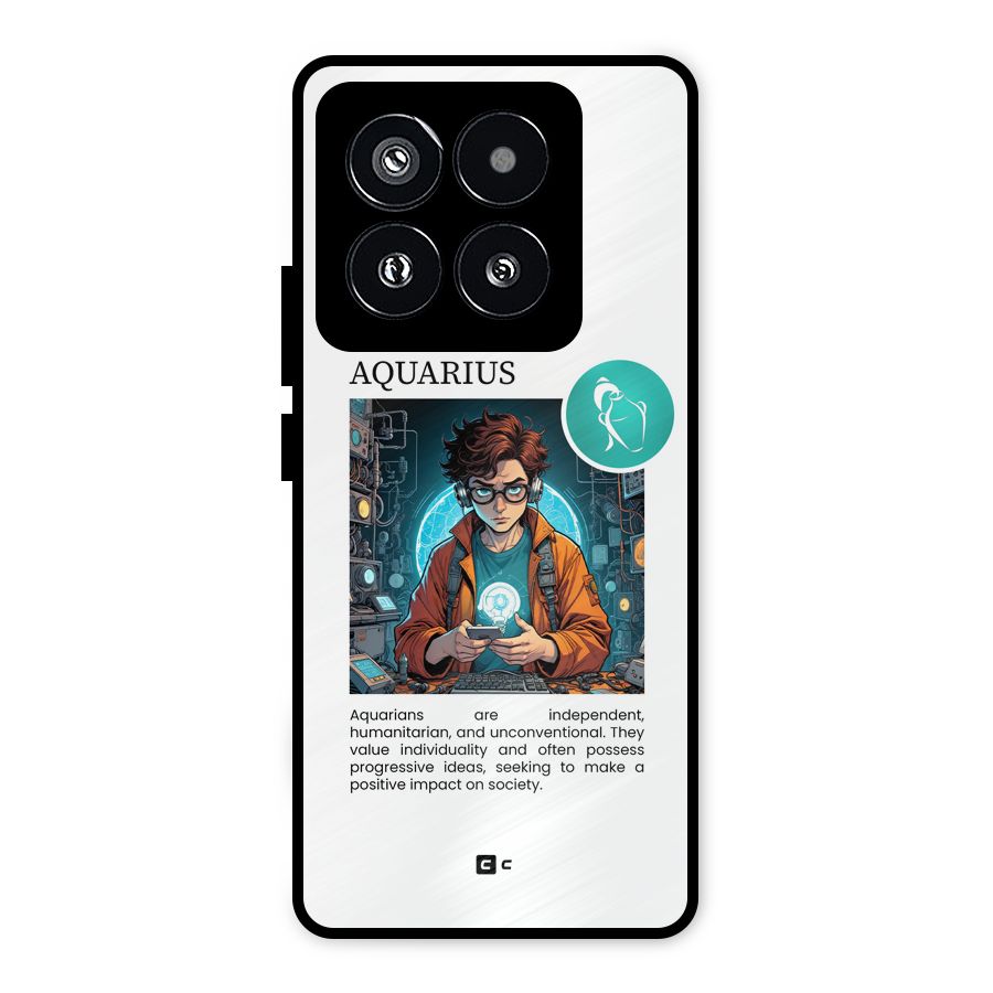 Admire Aquarius Metal Back Case for Xiaomi 14 Pro