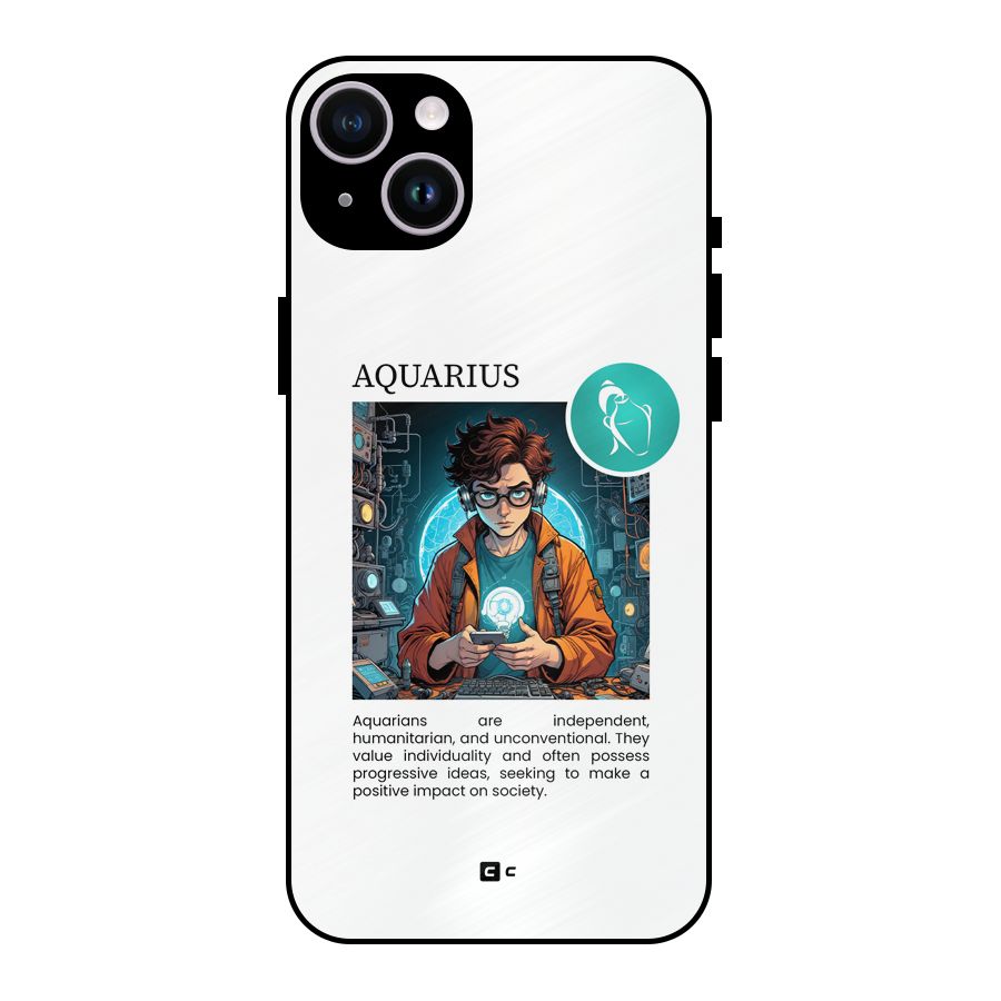Admire Aquarius Metal Back Case for iPhone 14 Plus