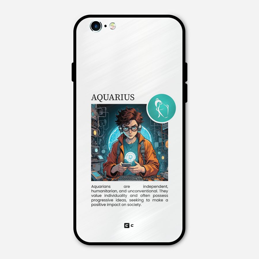 Admire Aquarius Metal Back Case for iPhone 6 6s