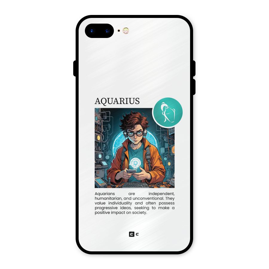 Admire Aquarius Metal Back Case for iPhone 7 Plus