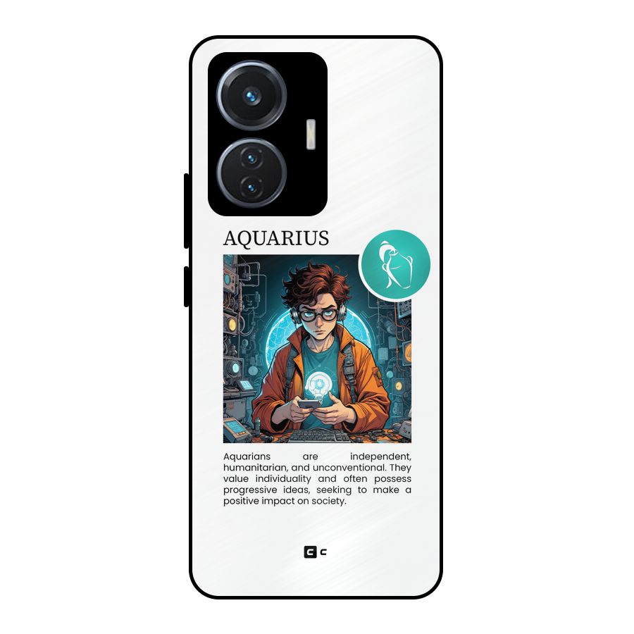 Admire Aquarius Metal Back Case for iQOO Z6 44W