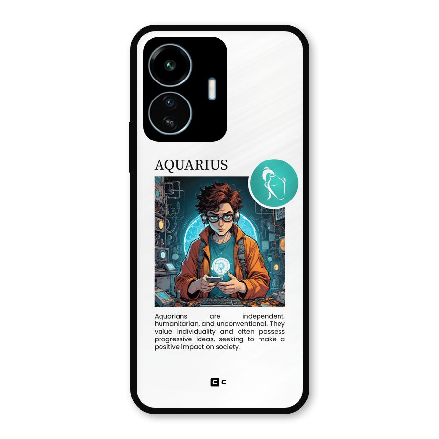Admire Aquarius Metal Back Case for vivo iQOO Z6 Lite 5G