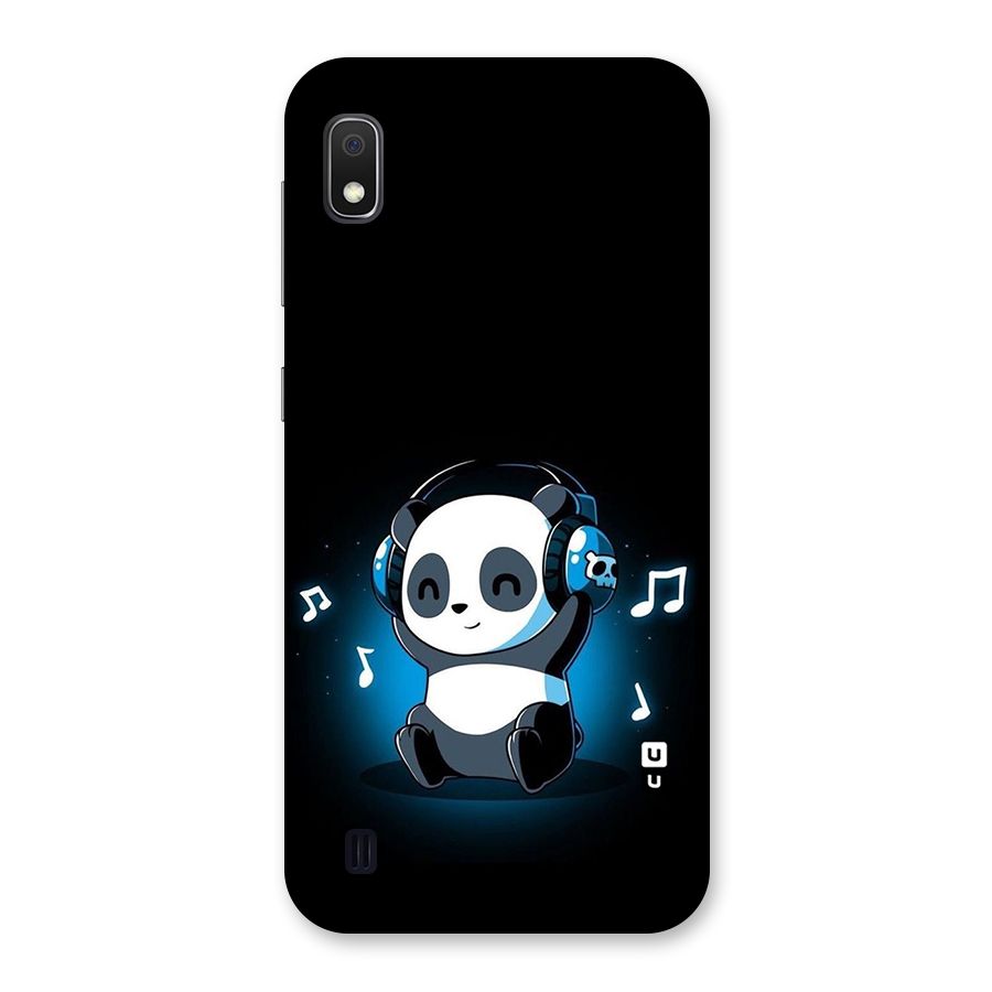 Adorable Panda Enjoying Music Back Case for Galaxy A10