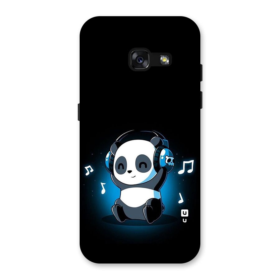 Adorable Panda Enjoying Music Back Case for Galaxy A3 (2017)
