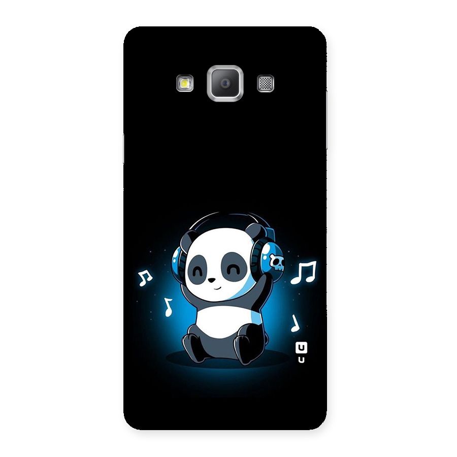 Adorable Panda Enjoying Music Back Case for Galaxy A7