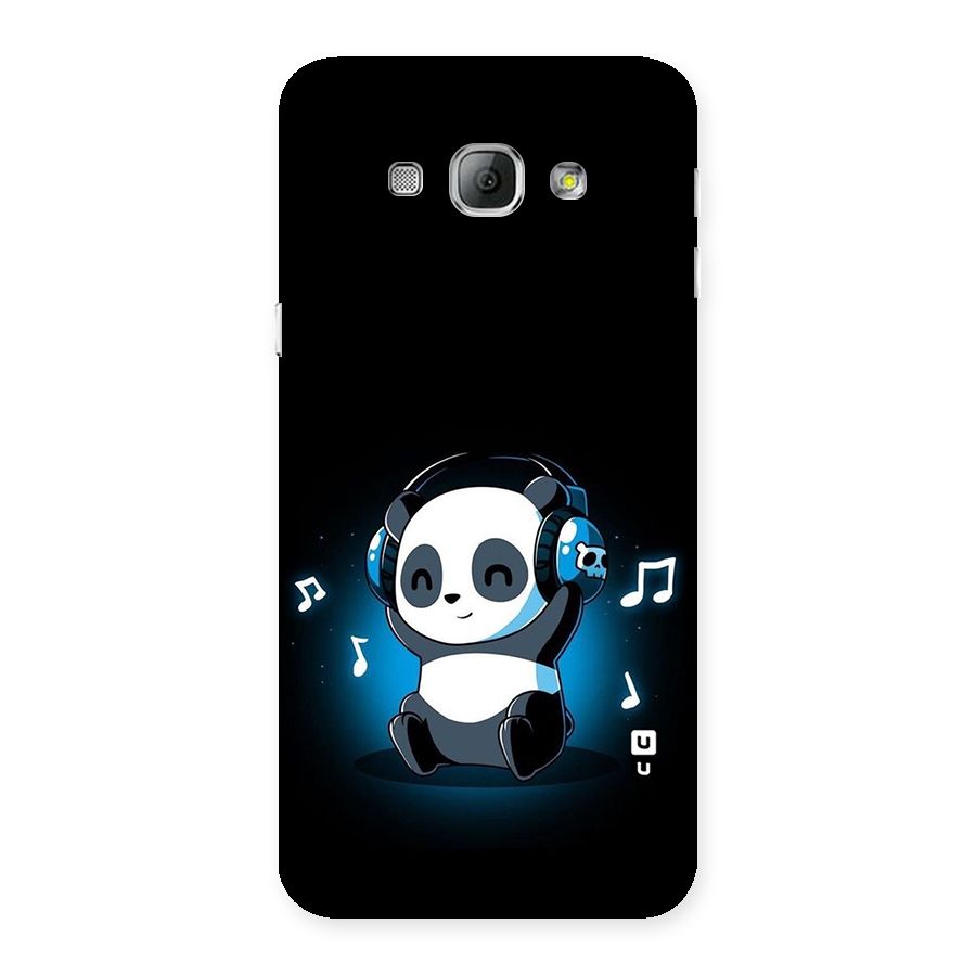 Adorable Panda Enjoying Music Back Case for Galaxy A8
