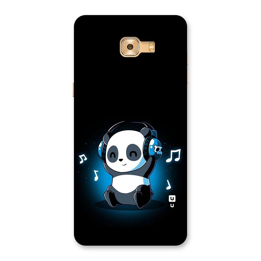 Adorable Panda Enjoying Music Back Case for Galaxy C9 Pro