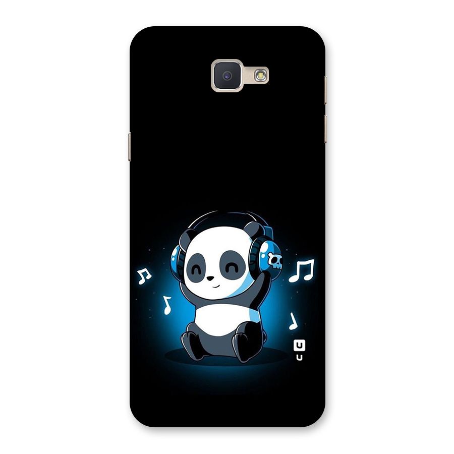 Adorable Panda Enjoying Music Back Case for Galaxy J5 Prime