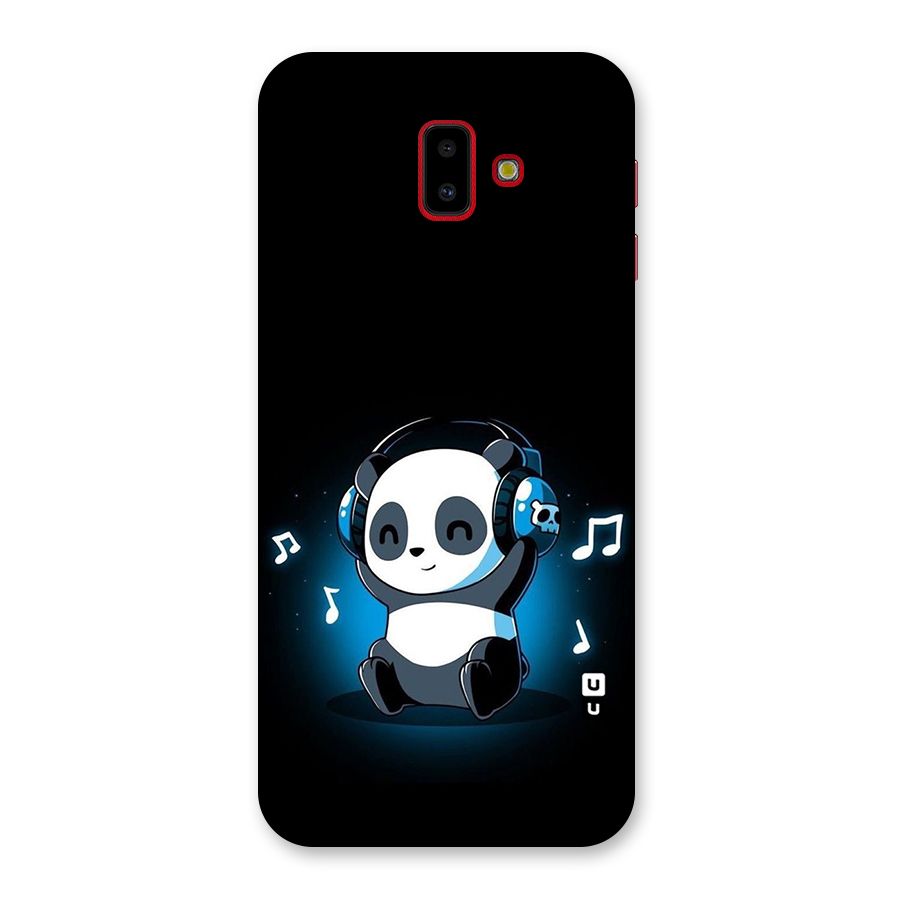 Adorable Panda Enjoying Music Back Case for Galaxy J6 Plus