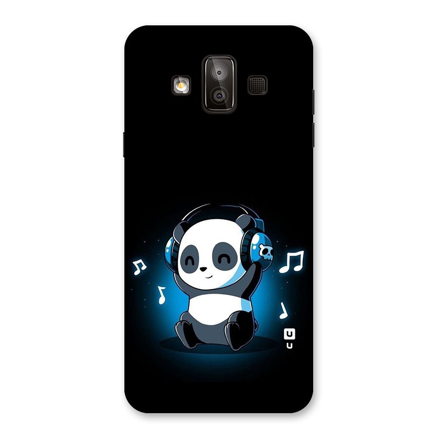 Adorable Panda Enjoying Music Back Case for Galaxy J7 Duo