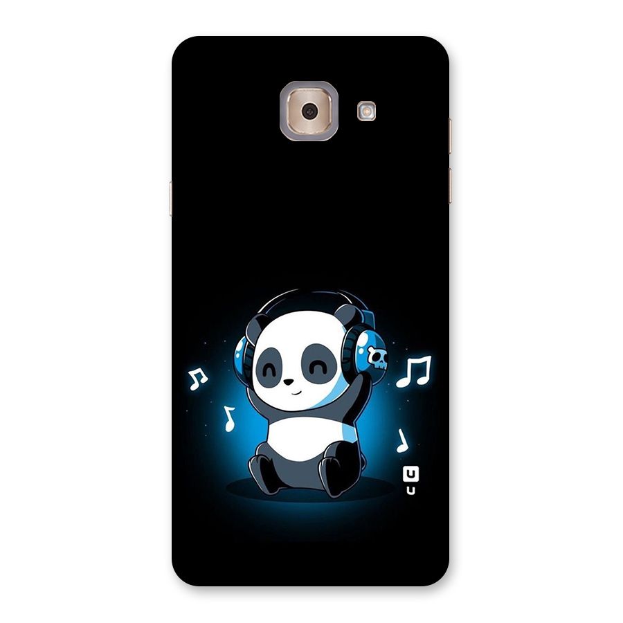 Adorable Panda Enjoying Music Back Case for Galaxy J7 Max