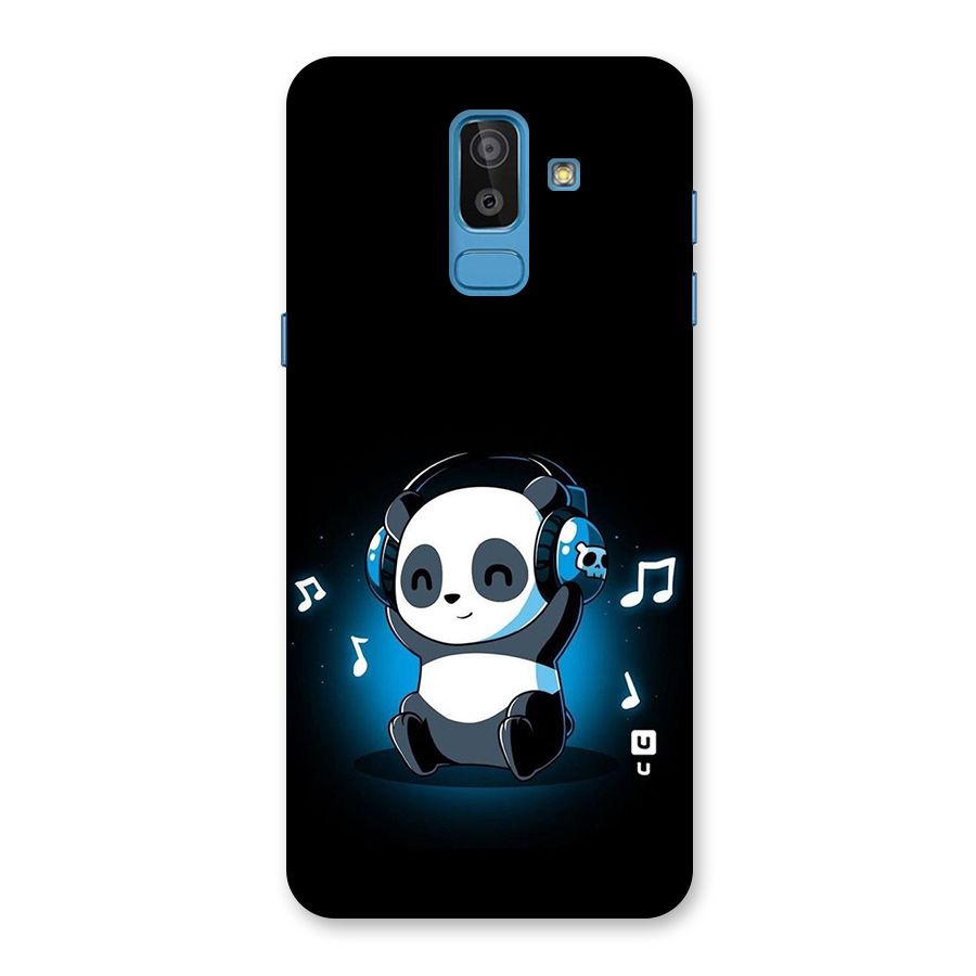 Adorable Panda Enjoying Music Back Case for Galaxy J8