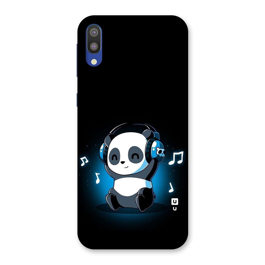 Adorable Panda Enjoying Music Back Case for Galaxy M10