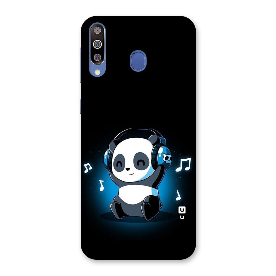Adorable Panda Enjoying Music Back Case for Galaxy M30