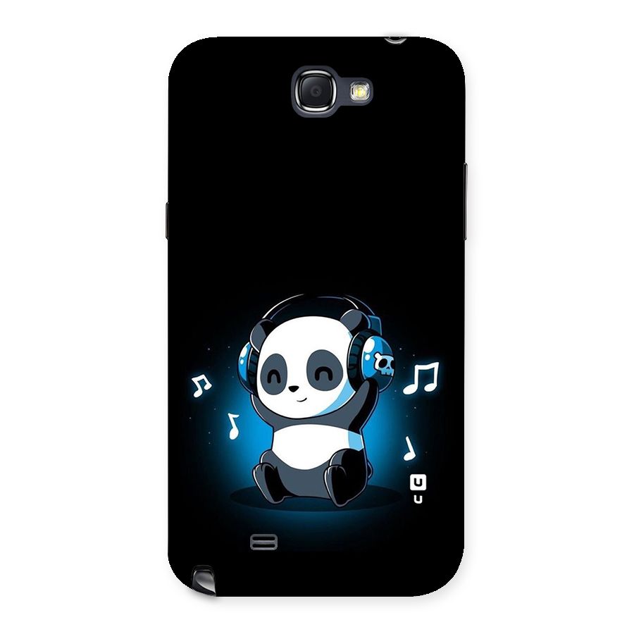 Adorable Panda Enjoying Music Back Case for Galaxy Note 2