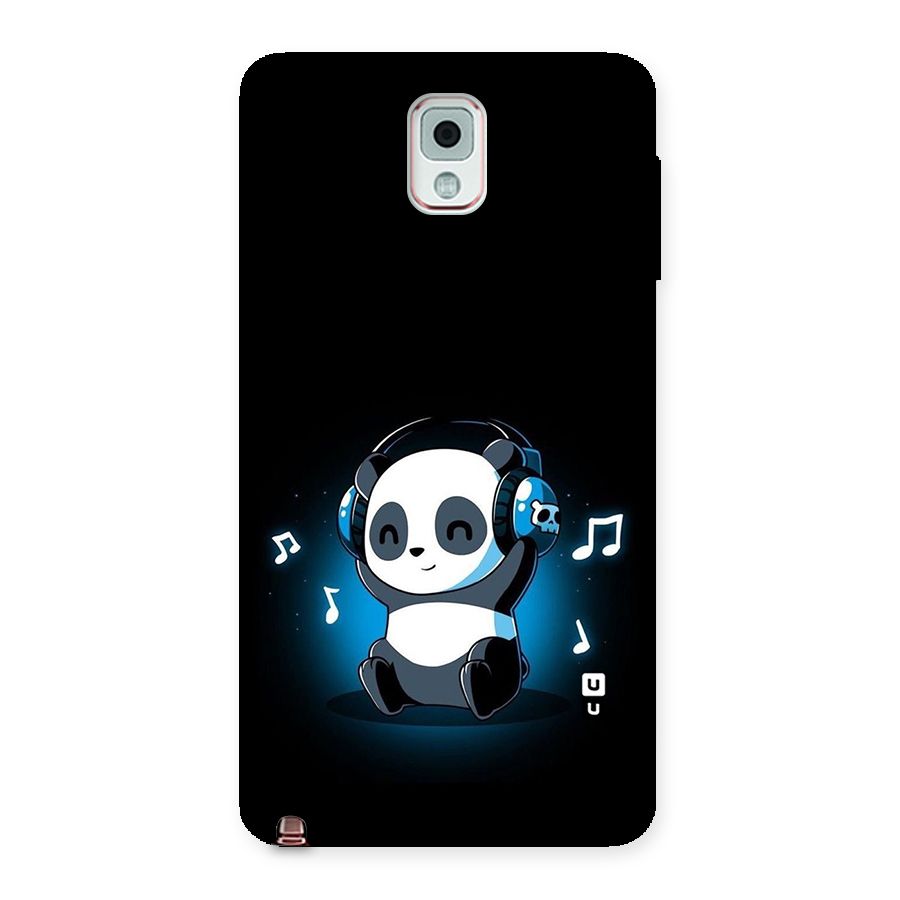 Adorable Panda Enjoying Music Back Case for Galaxy Note 3