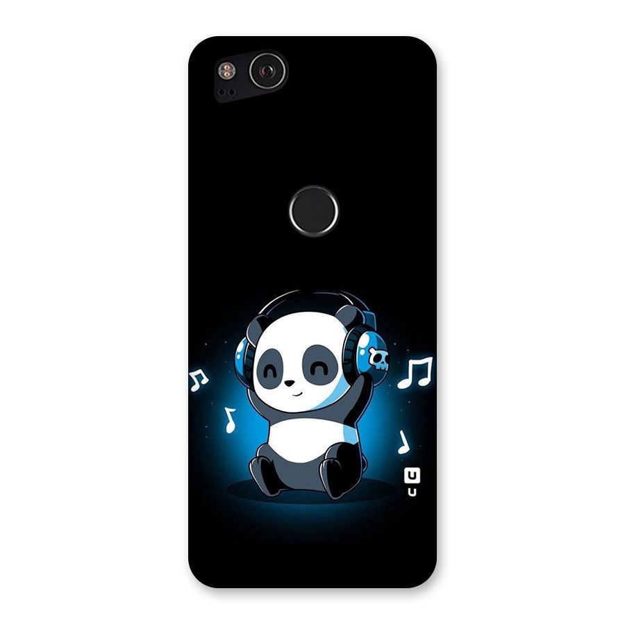 Adorable Panda Enjoying Music Back Case for Google Pixel 2