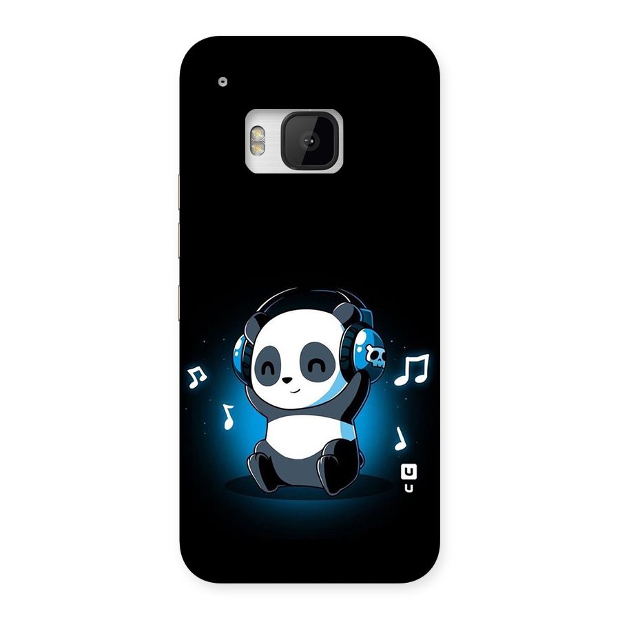 Adorable Panda Enjoying Music Back Case for HTC One M9