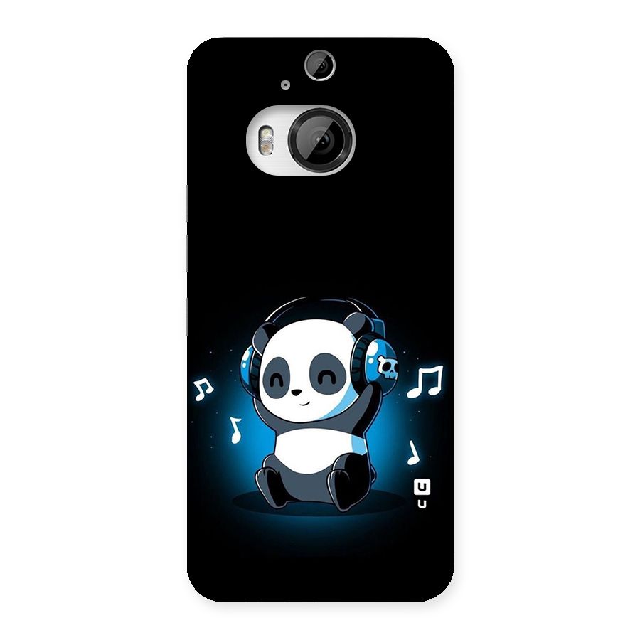 Adorable Panda Enjoying Music Back Case for HTC One M9 Plus