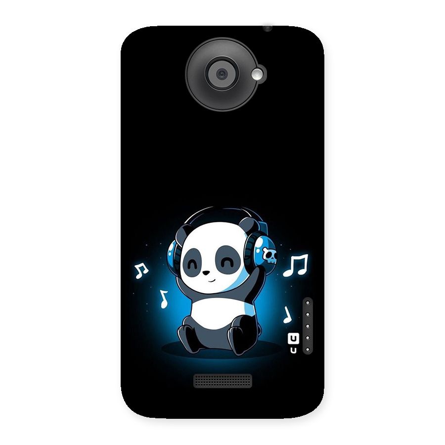 Adorable Panda Enjoying Music Back Case for HTC One X