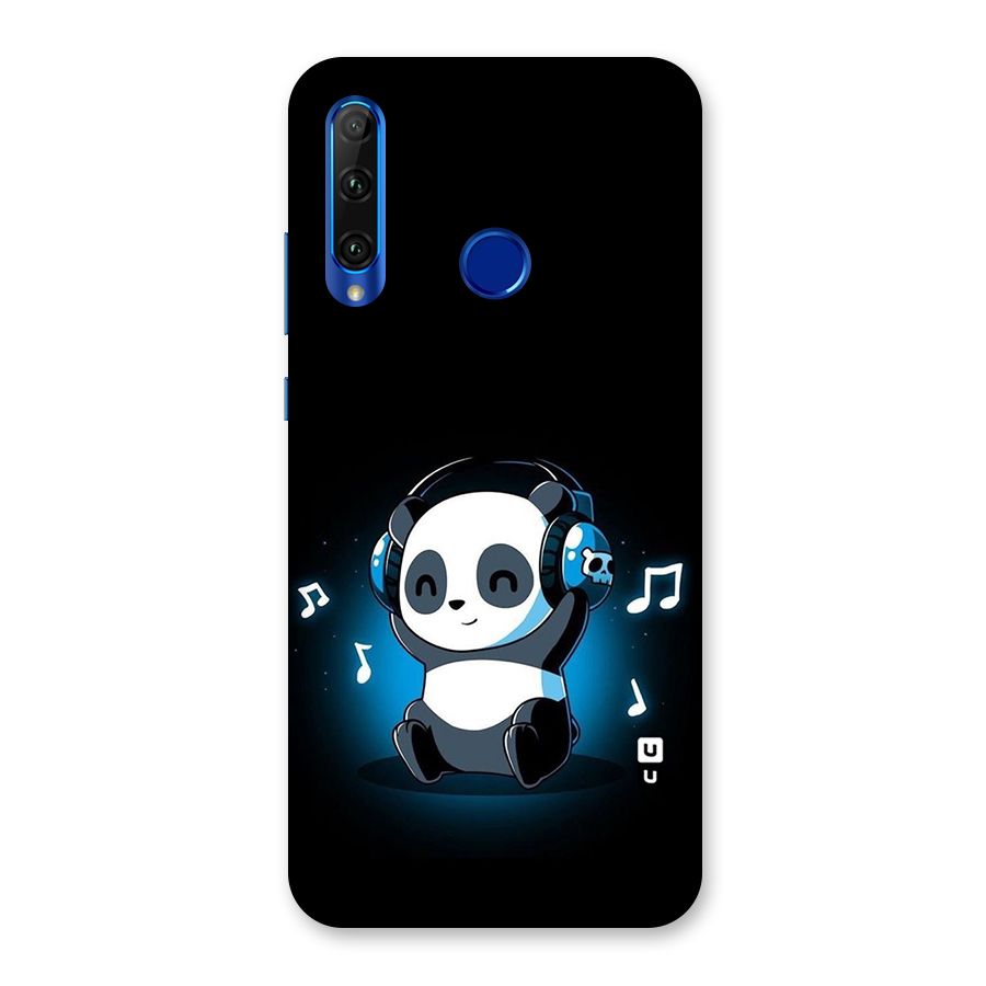 Adorable Panda Enjoying Music Back Case for Honor 20i