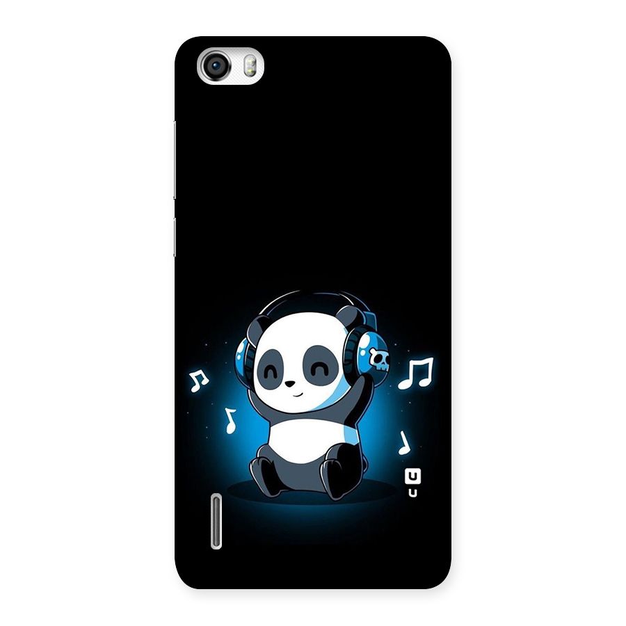 Adorable Panda Enjoying Music Back Case for Honor 6
