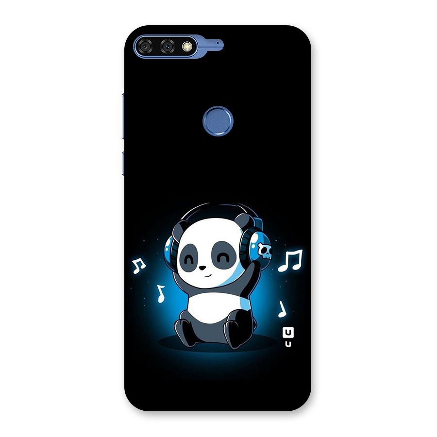 Adorable Panda Enjoying Music Back Case for Honor 7C