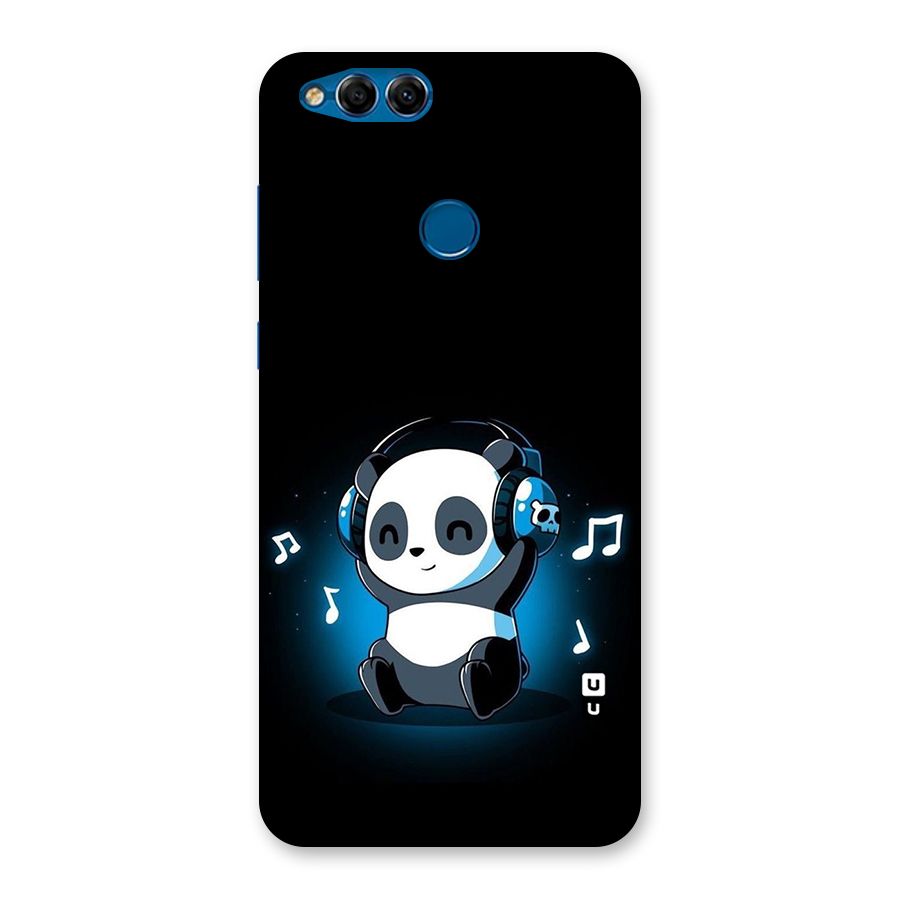 Adorable Panda Enjoying Music Back Case for Honor 7X