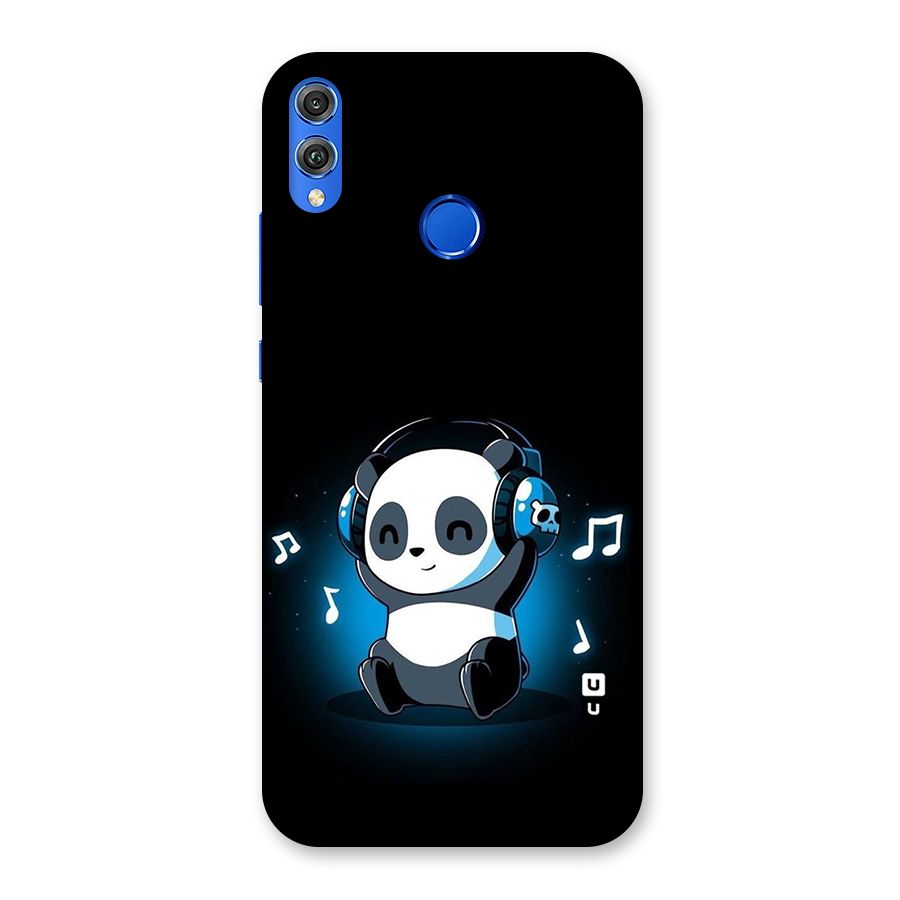 Adorable Panda Enjoying Music Back Case for Honor 8X