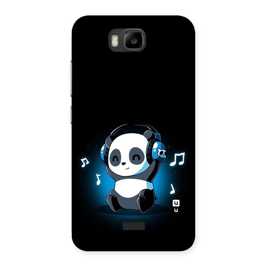 Adorable Panda Enjoying Music Back Case for Honor Bee