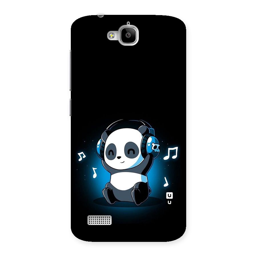 Adorable Panda Enjoying Music Back Case for Honor Holly
