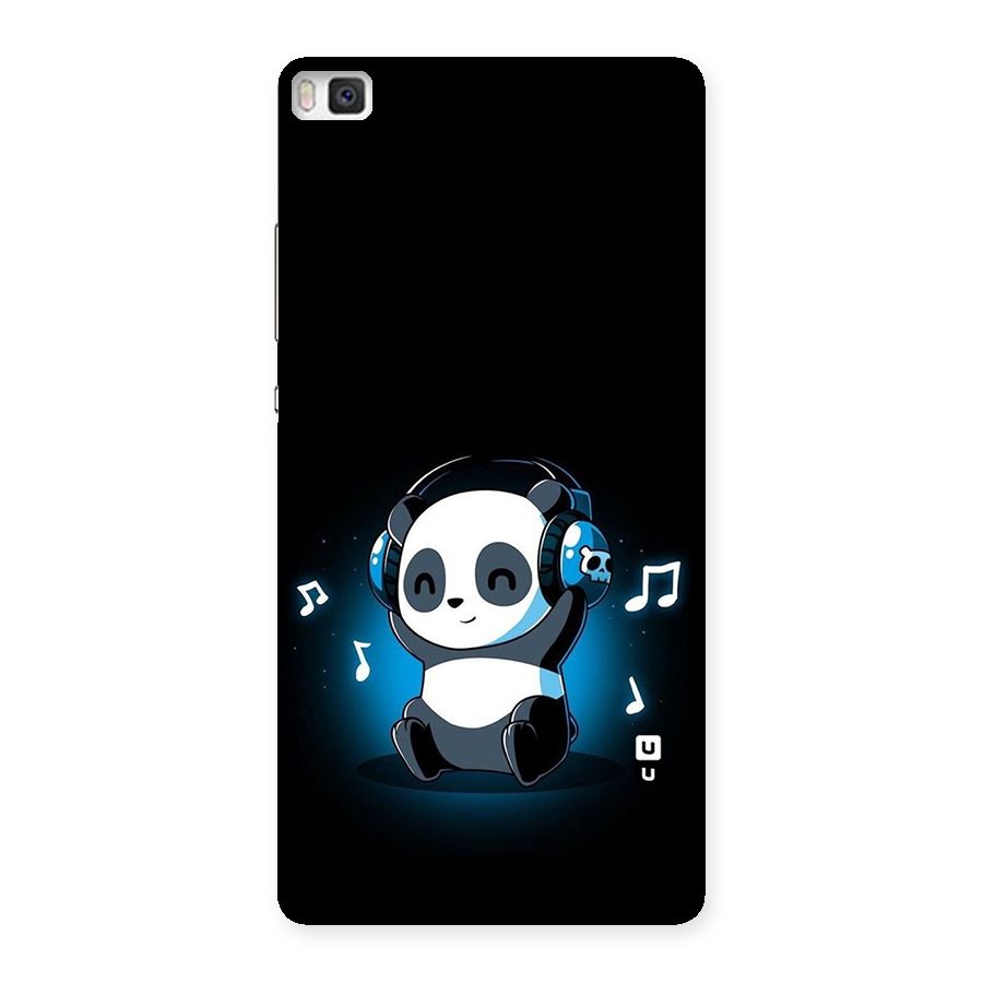 Adorable Panda Enjoying Music Back Case for Huawei P8