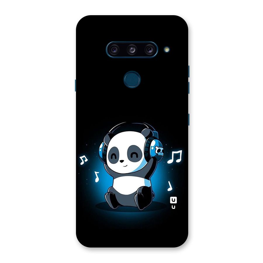 Adorable Panda Enjoying Music Back Case for LG  V40 ThinQ