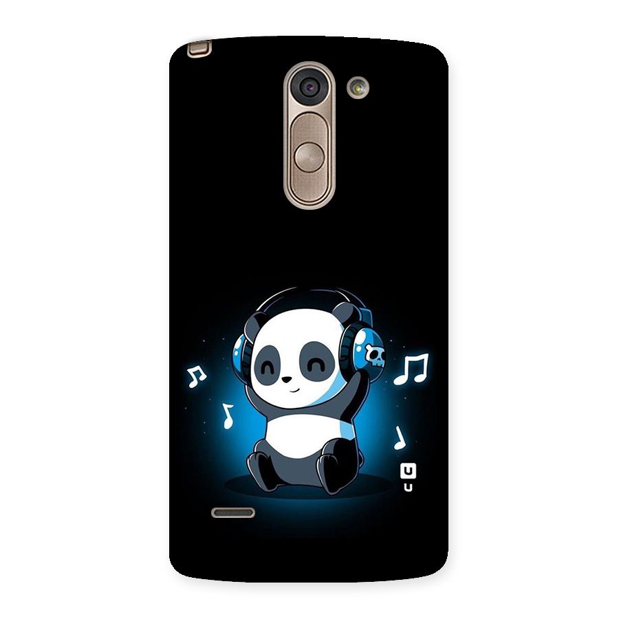 Adorable Panda Enjoying Music Back Case for LG G3 Stylus