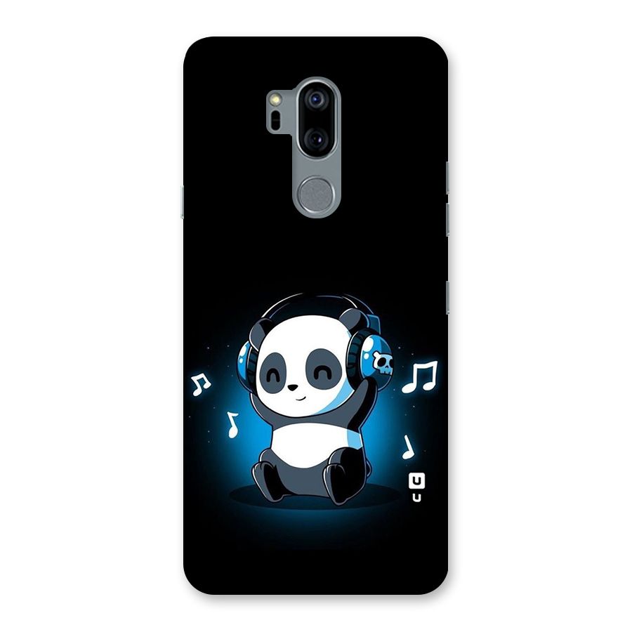 Adorable Panda Enjoying Music Back Case for LG G7