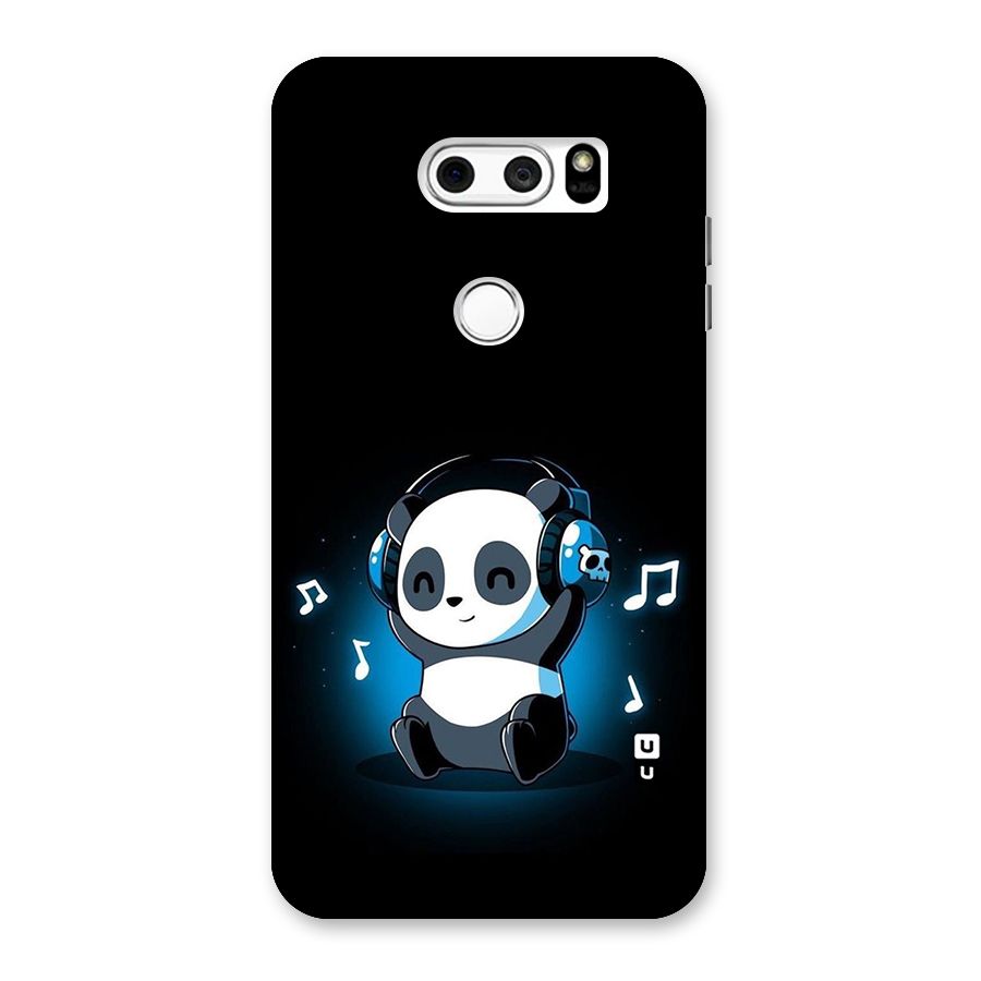 Adorable Panda Enjoying Music Back Case for LG V30