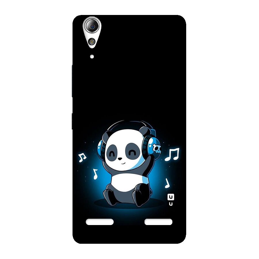 Adorable Panda Enjoying Music Back Case for Lenovo A6000 Plus