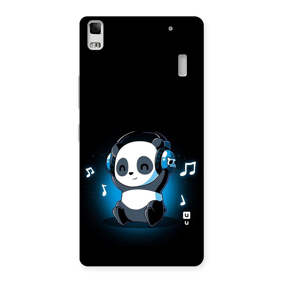 Adorable Panda Enjoying Music Back Case for Lenovo A7000