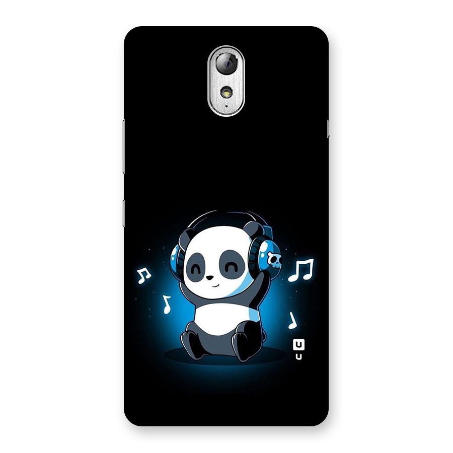 Adorable Panda Enjoying Music Back Case for Lenovo Vibe P1M