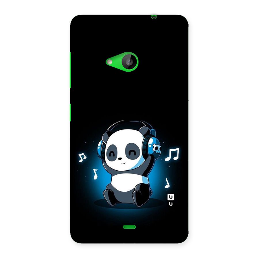 Adorable Panda Enjoying Music Back Case for Lumia 535