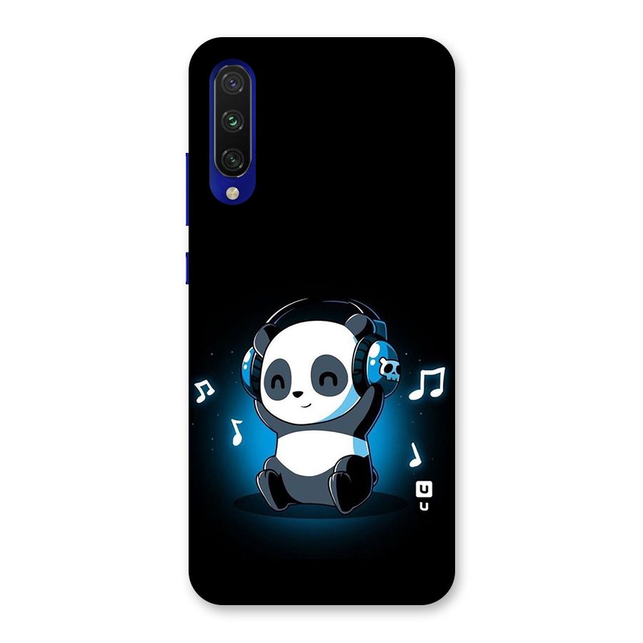 Adorable Panda Enjoying Music Back Case for Mi A3