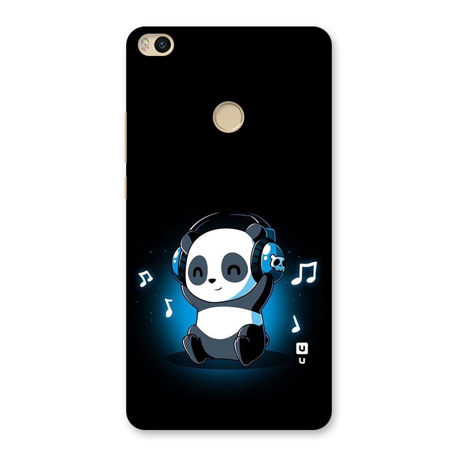 Adorable Panda Enjoying Music Back Case for Mi Max 2