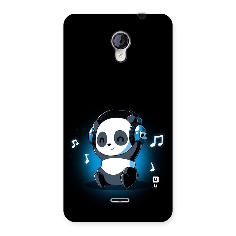 Adorable Panda Enjoying Music Back Case for Micromax Unite 2 A106