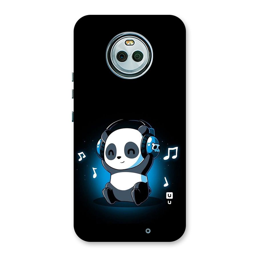 Adorable Panda Enjoying Music Back Case for Moto X4