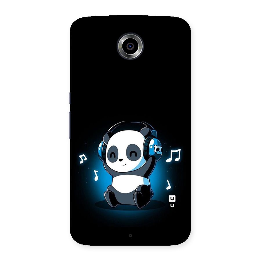 Adorable Panda Enjoying Music Back Case for Nexsus 6