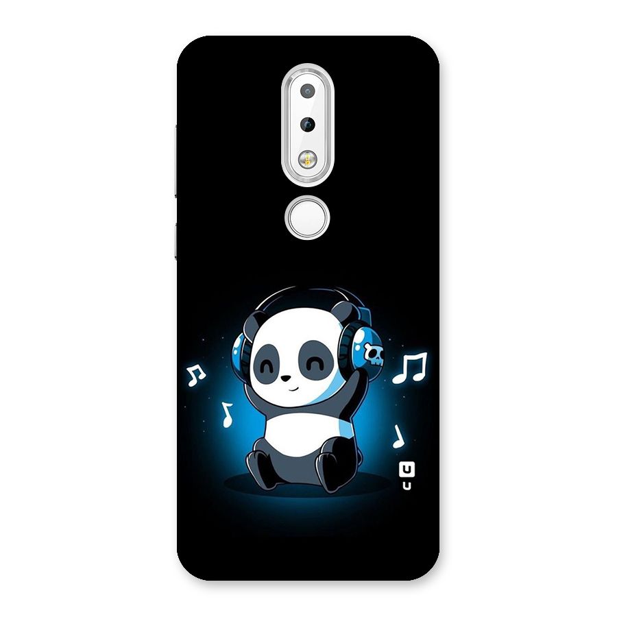 Adorable Panda Enjoying Music Back Case for Nokia 6.1 Plus