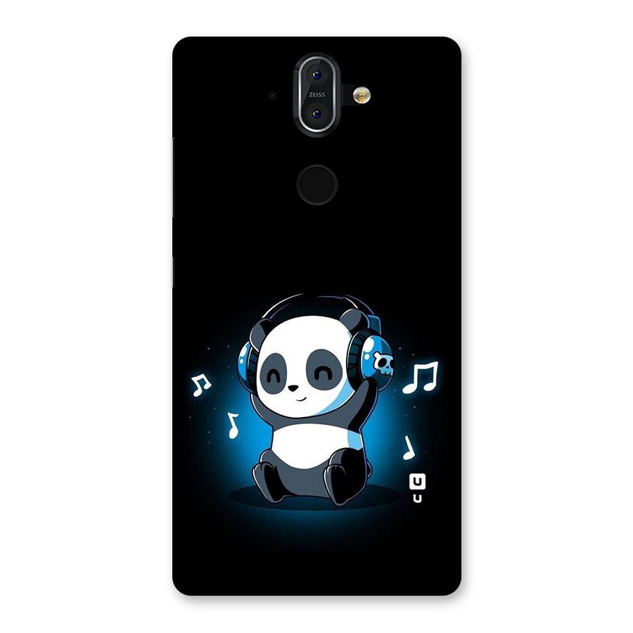 Adorable Panda Enjoying Music Back Case for Nokia 8 Sirocco